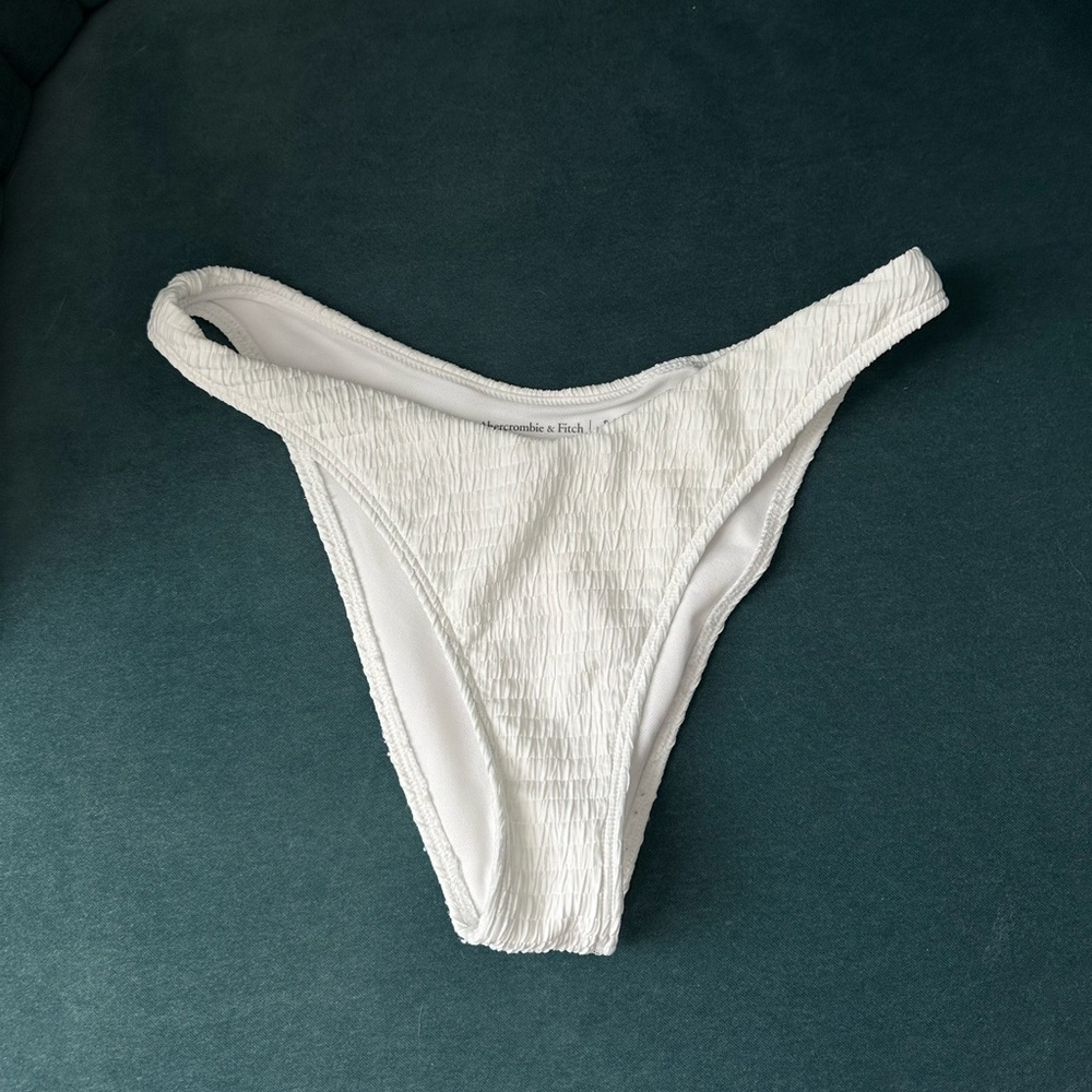 Abercrombie & Fitch White Swim Bottoms